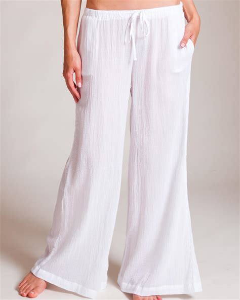 Linen Gauze Palazzo Pants 